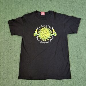 Full Send A Rona A Day Keeps The Virus Away Funny Corona Nelk Beer Black T Shirt